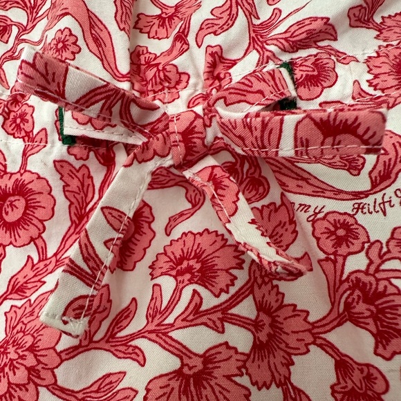 Tommy Hilfiger 12-18 month cotton button front tie back girls floral dress - Picture 3 of 4